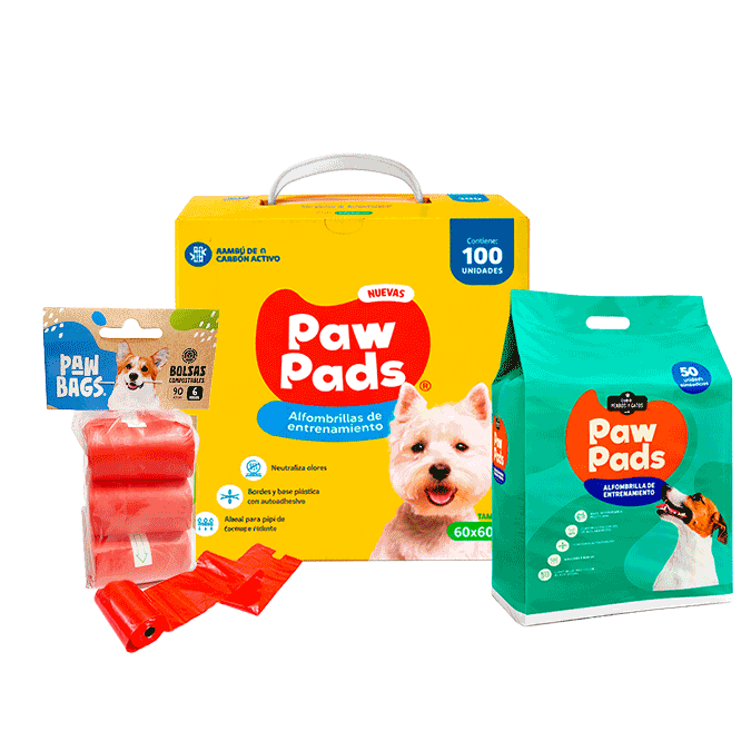 Línea Paws de sabanillas y bolsas
