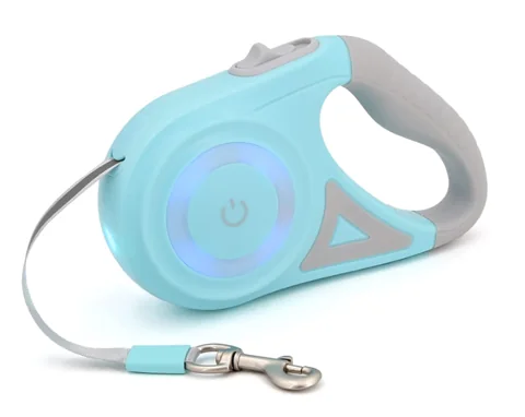 Correa Retráctil Luz Led - Turquesa