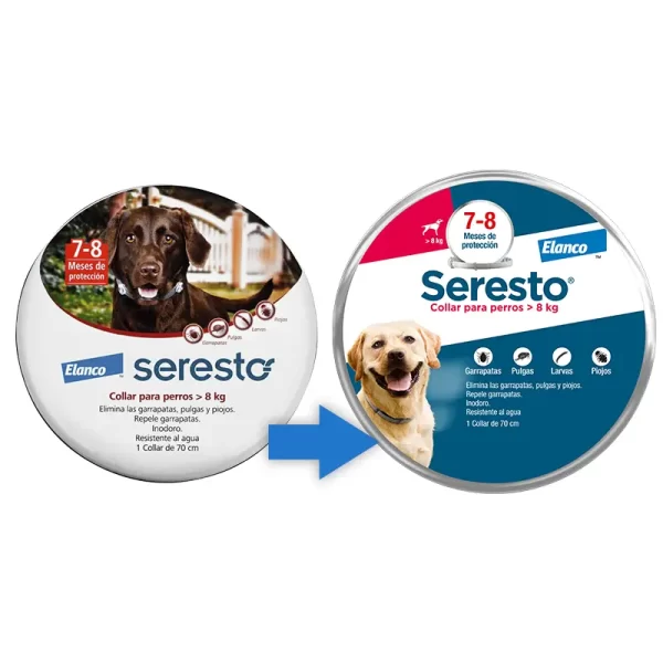 Seresto Collar Antiparasitario + de 8 Kg