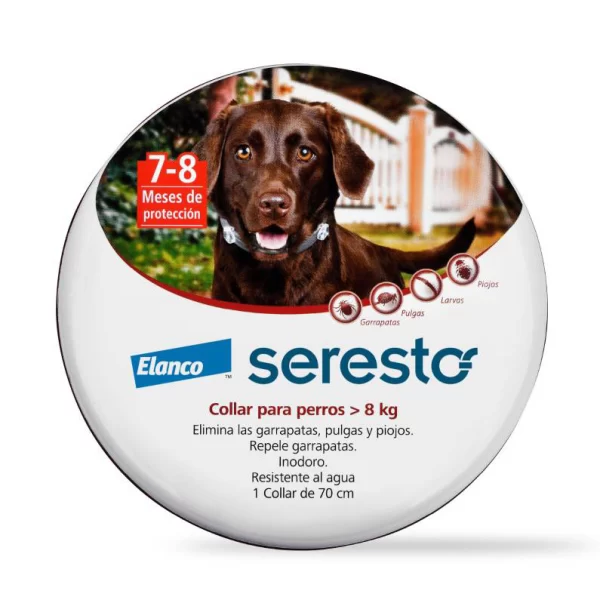 Seresto Collar Antiparasitario + de 8 Kg