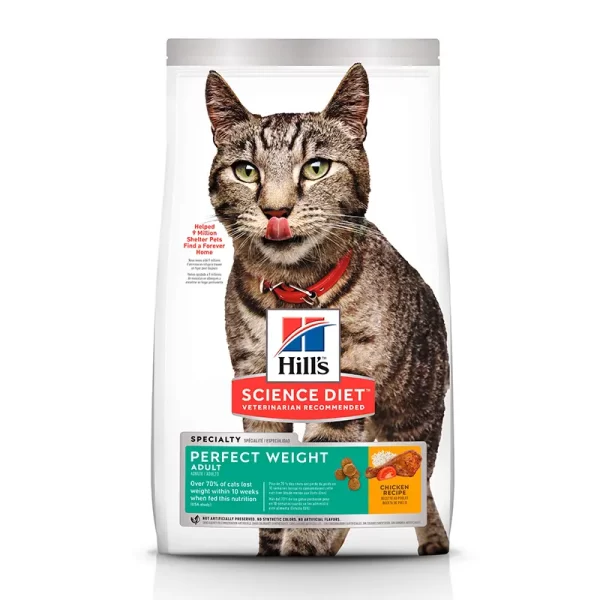 Hills Science Diet Perfect Weight Alimento de Control de Peso Para Gato Adulto 1.4Kg