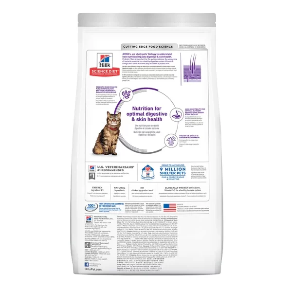 Hills Sensitive Skin & Stomach Alimento Para Gato Adulto Piel y Estómago Sensibles 1.6Kg