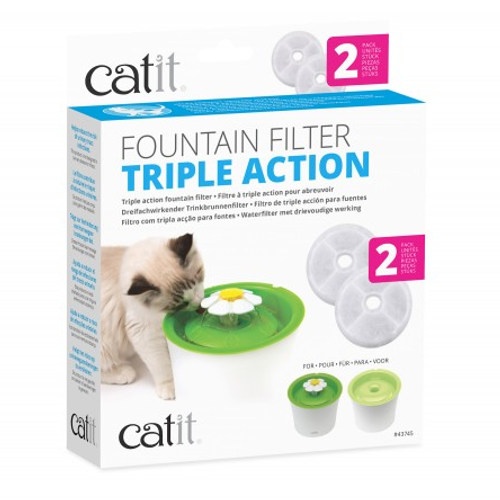 Catit Fuente para Gatos de Acero Inoxidable LED 3 lts