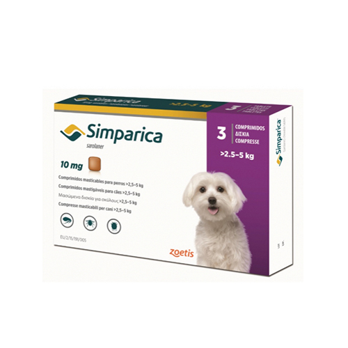 Simparica Perros 2 a 5 KG