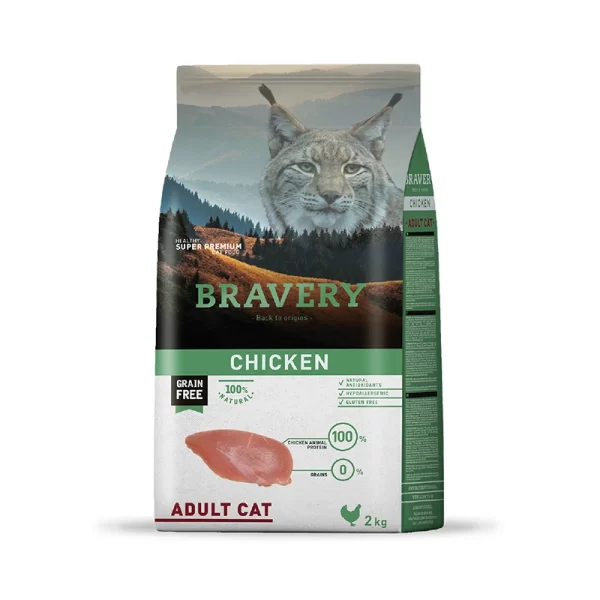Bravery Gato Adulto Pollo