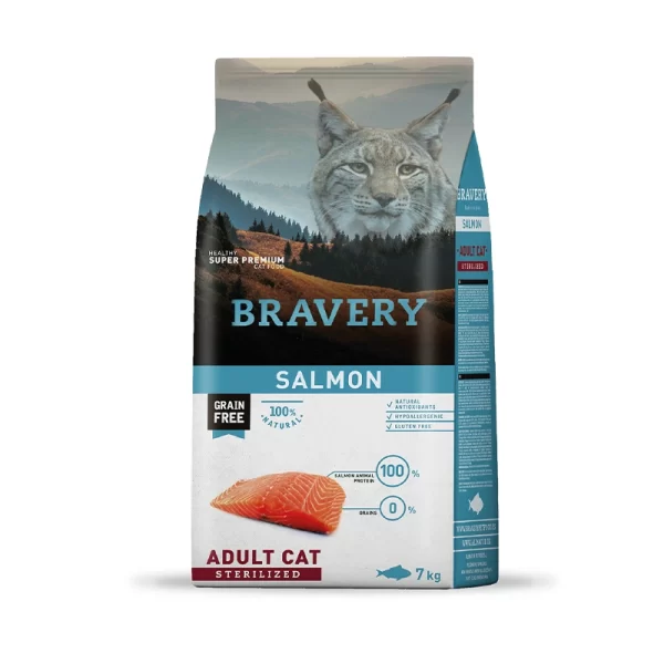 Bravery Gato Adulto Esterilizado Salmón