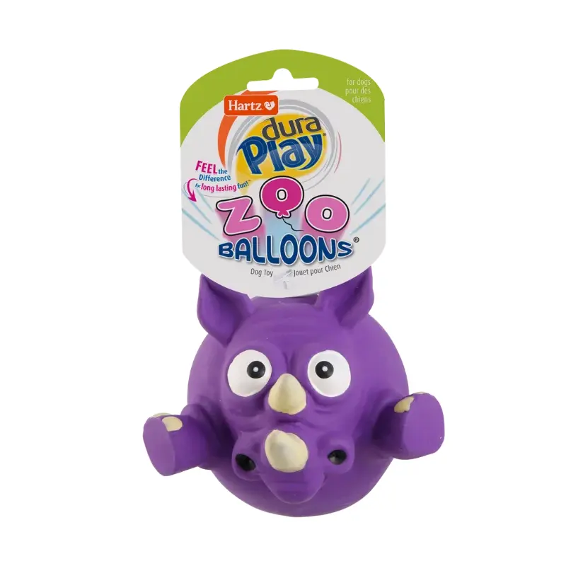 Hartz Zoo Balloons Dog Toy