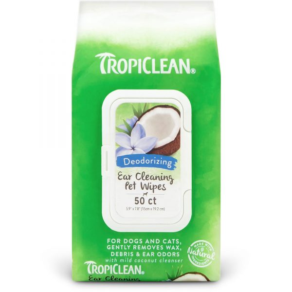 TROPICLEAN TOALLITAS PARA LIMPIEZA DE OIDOS