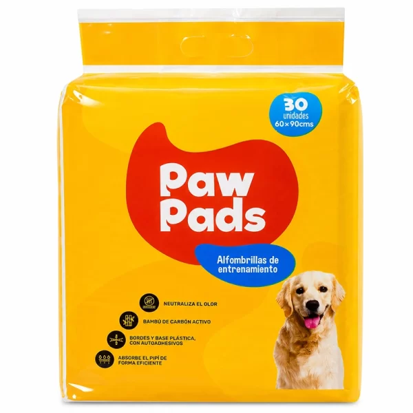 Sabanillas o Alfombrillas de Entrenamiento Paw Pads Carbón 90 x 60 cms - Amarilla 30 Unid