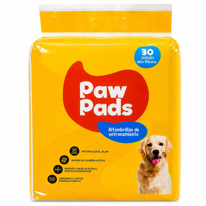 Sabanillas o Alfombrillas de Entrenamiento Paw Pads Carbón 90 x 60 cms - Amarilla 30 Unid Sabanillas o Alfombrillas de Entrenamiento Paw Pads Carbón 90 x 60 cms - Amarilla 30 Unid