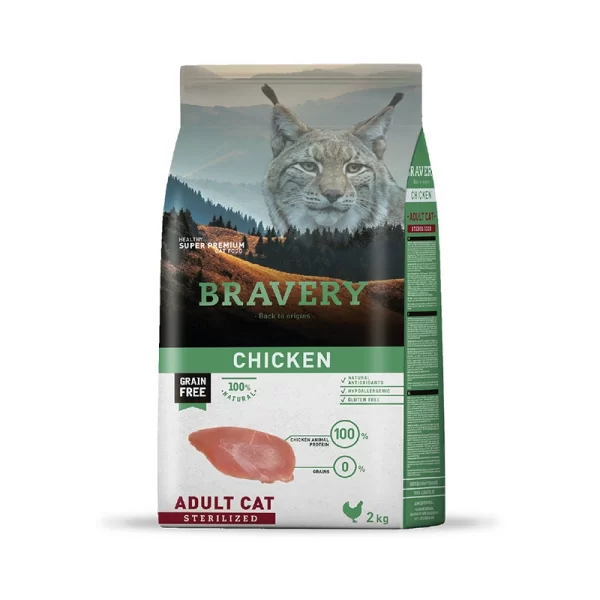 Bravery Chicken Gato Adulto Esterilizado 2KG