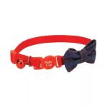 Coastal Safe Cat Embellished Collar Bow Tie Red
