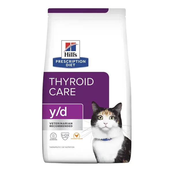 Hills Prescription Diet Y/D Cuidado De La Tiroides Alimento Para Gato 1.8Kg