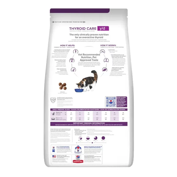 Hills Prescription Diet Y/D Cuidado De La Tiroides Alimento Para Gato 1.8Kg