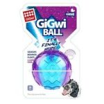GiGwi Pelota Squeaker Transparente M Violeta / Azul