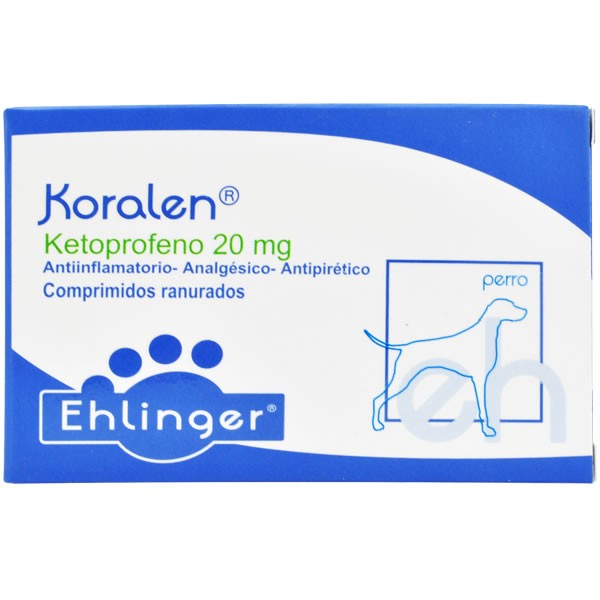 Koralen Ketoprofeno 20 MG X 10 Comprimidos - Club de Perros y Gatos