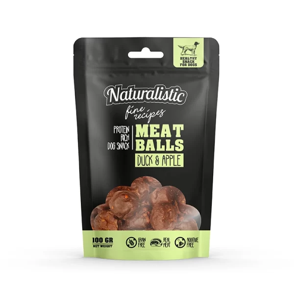Naturalistic Meat Balls Duck & Apple 100 Gr