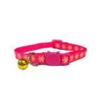 Collar Para Gato Reflectante Cascabel - Fucsia