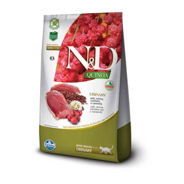 N&D FELINO QUINOA URINARY PATO 7,5 KG