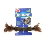 Gigwi | Juguete catnip Johnny stick dos plumas café