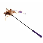 Gigwi varilla para gato feather teaser con pluma natural y raton