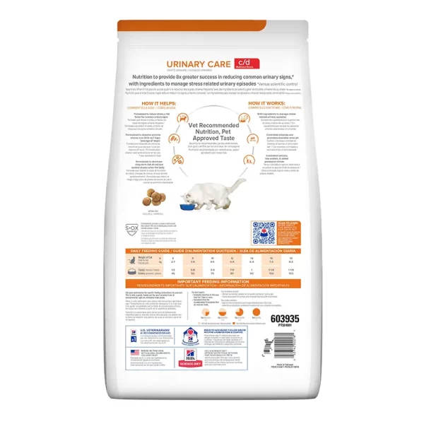 Hills Prescription Diet C/D Alimento para Gato Cuidado Urinario 1.8Kg