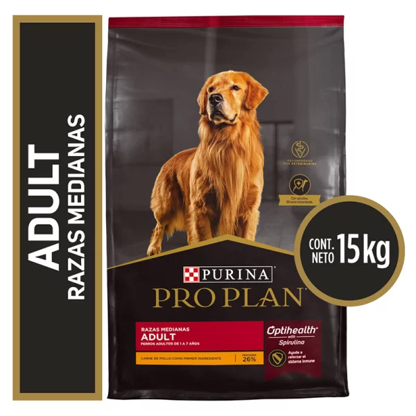 Pro Plan Alimento Seco Perro Adulto Medianos 15 Kg