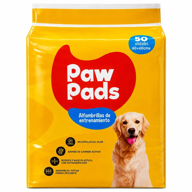 Sabanillas o Alfombrillas de Entrenamiento Paw Pads Carbón 60 x 60 cms - Amarilla 50 Unid Sabanillas o Alfombrillas de Entrenamiento Paw Pads Carbón 60 x 60 cms - Amarilla 50 Unid