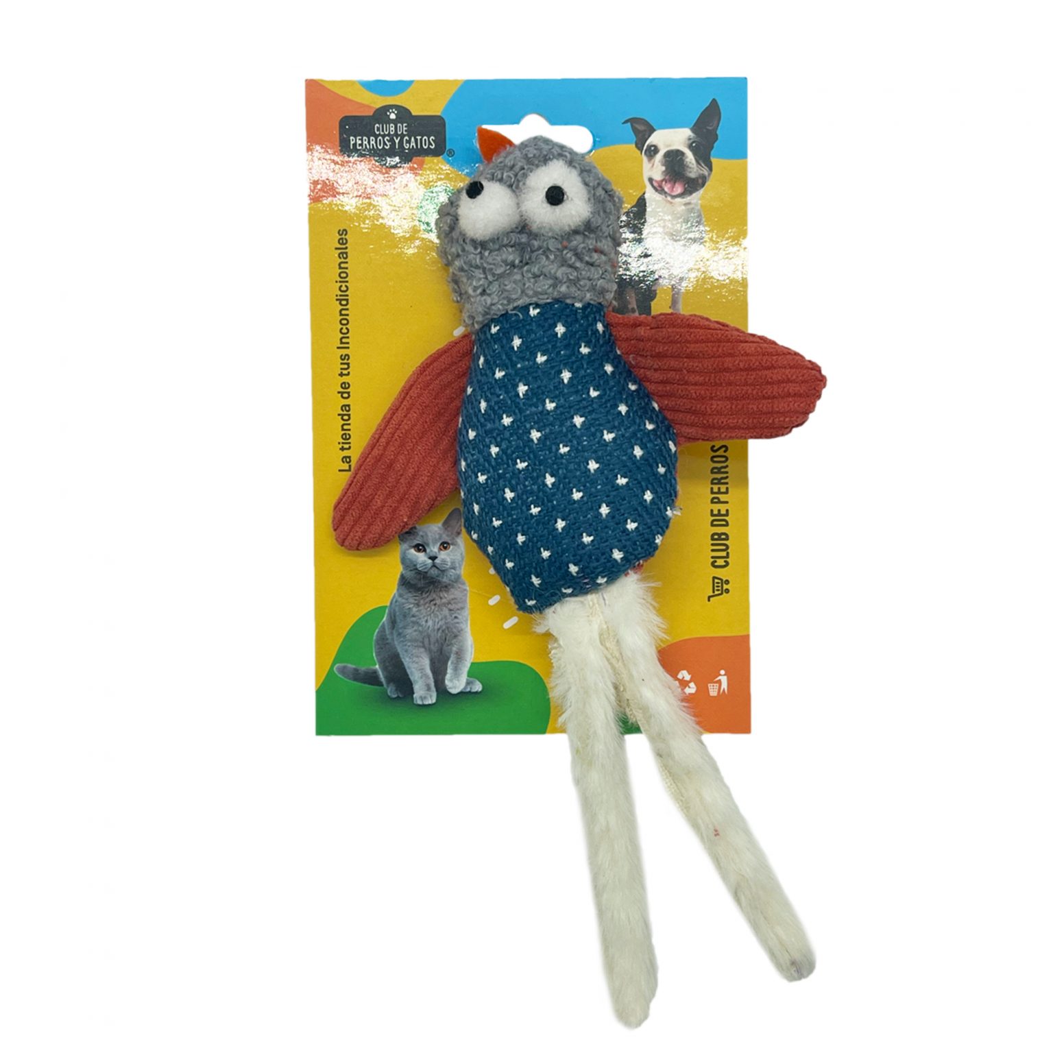 Club P&G Juguete Tipo Lanilla Pajarito Club de Perros y Gatos