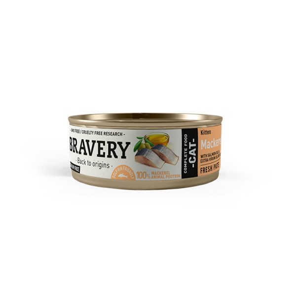Bravery Lata Kitten Mackerel 70 GR