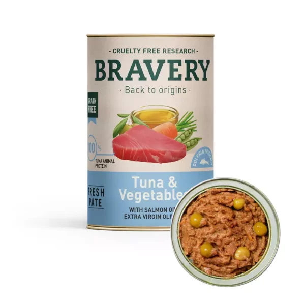 Bravery tuna and vegetables dog wet food 290 gr