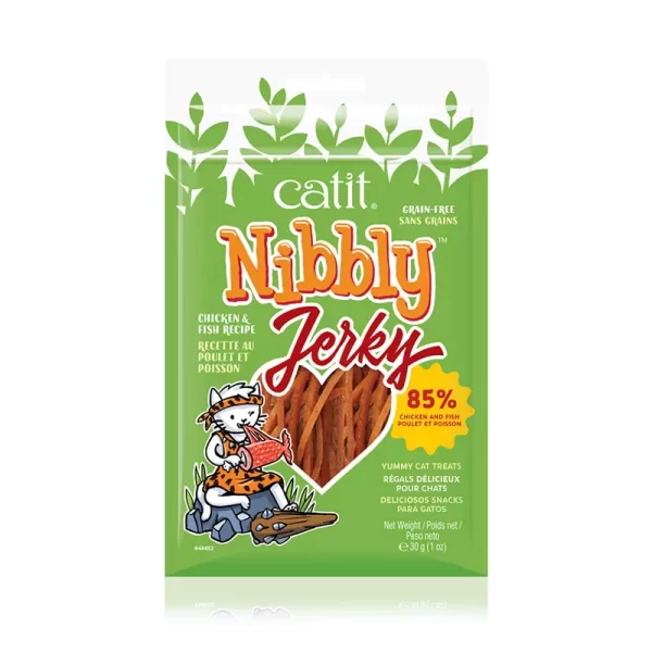 Catit Nibbly Jerky pollo y pescado