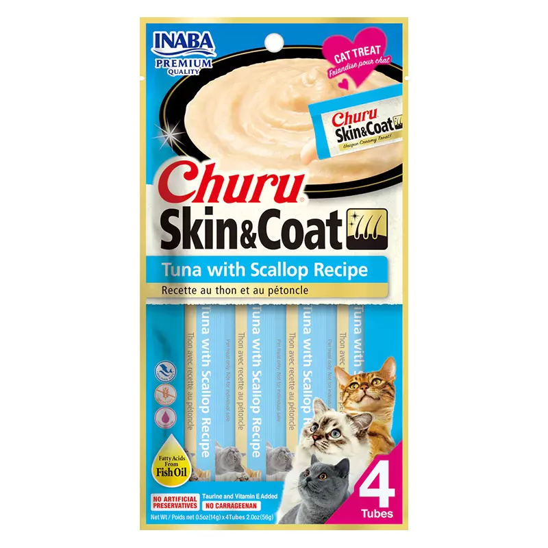 Churu Skin & Coat tuna with scallop