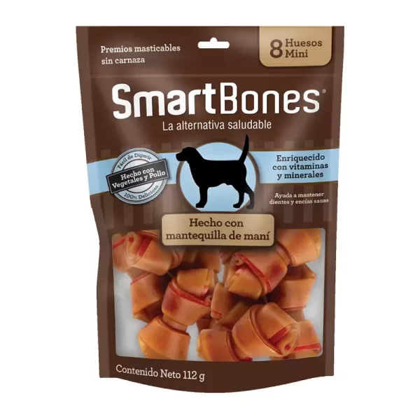 Smartbones peanut butter mini 8 Pk