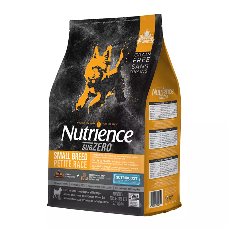 Nutrience Subzero dog Fraser valley small bite 2.27KG