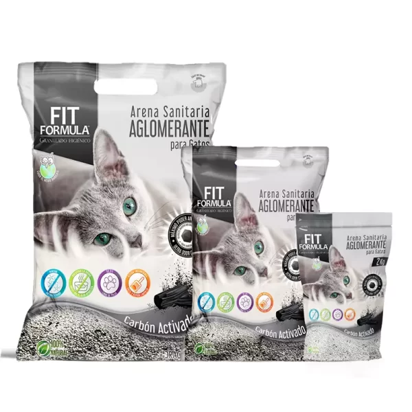 Fit Fórmula - Arena para gato aglutinante Carbón Activado