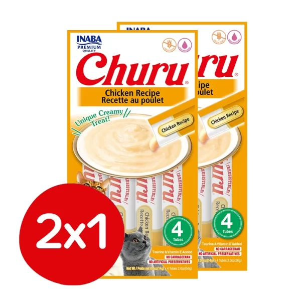 2x1 Churu para Gato Pollo 56 Gr