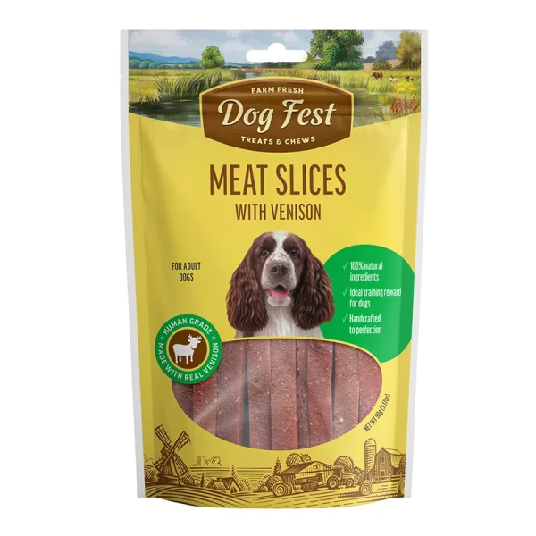 Dog Fest Snack Rebanadas de Venado 90 Grs