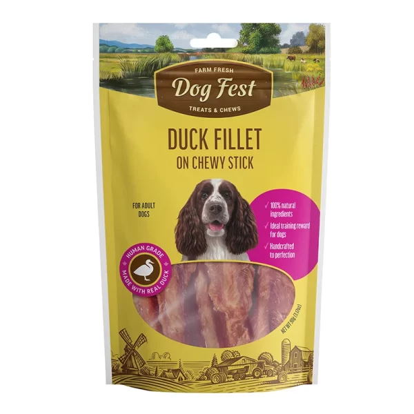 Dog Fest Snack de Filete de pato en barra masticable 90 grs