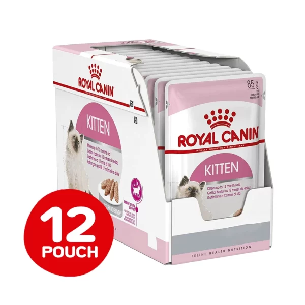 Pack 12 Unidades Royal Canin Pouch Kitten Felino 85 Gr