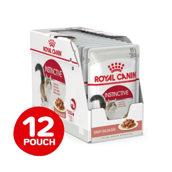 Pack 12 Unidades Royal Canin Pouch Felino Adulto Instinctive 85 Gr