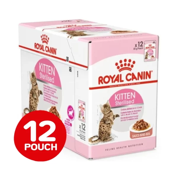 Pack 12 Unidades Royal Canin Pouch Kitten Sterilised 85 Gr