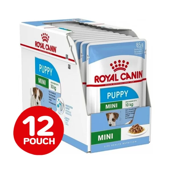 Pack 12 Unidades Royal Canin Pouch Mini Puppy Dog 85 Gr