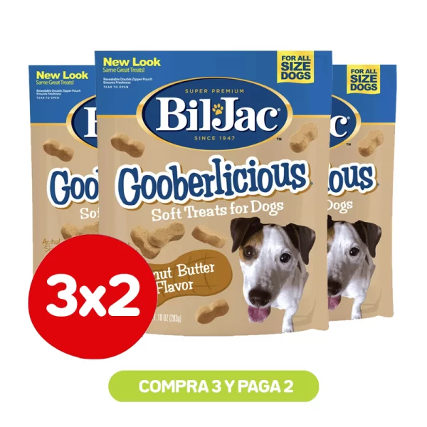 Pack 3x2 Snack para perros Gooberlicious 283 grs