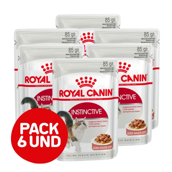 Pack 6 Unidades Royal Canin Pouch Adulto Instinctive 85 gr