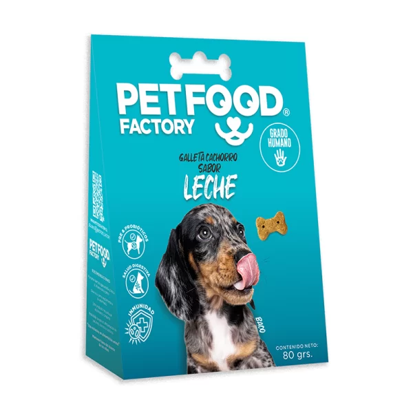 Pet food Galleta Horneada Leche Perros Cachorros 80 Gr