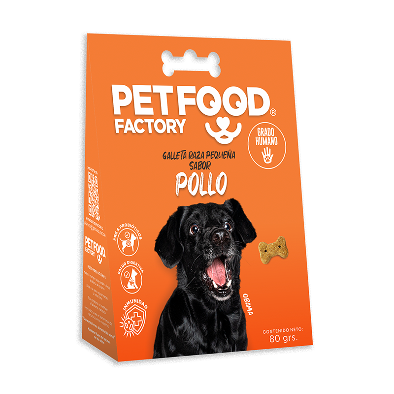 Pet food Galleta Horneada Pollo Perros Raza Pequeña 80 Gr