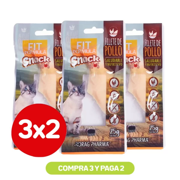 Pack 3x2 Fit Formula snack Filete de pollo