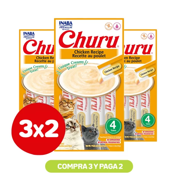 Pack 3x2 Churu Pollo 56Gr