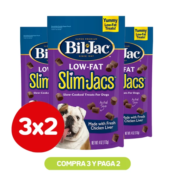 3x2 Snacks Bil Jac Slim Jacs Low Fat 113 gr